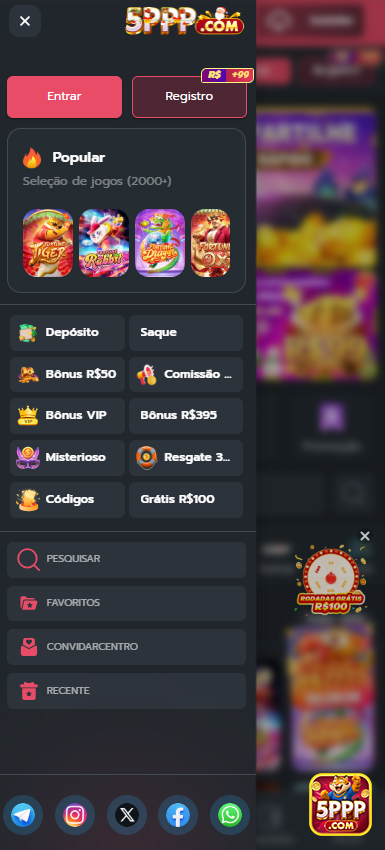 5ppp.com Menu Completo: Bônus de R$ 395 e R$ 100 Grátis no 5ppp.com